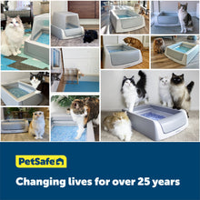 Load image into Gallery viewer, collage of cats next to their scoopfree litterboxes
